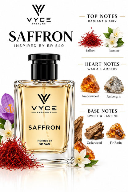 الزعفران | مستوحى من باكارات روج 540 | عطر خالص