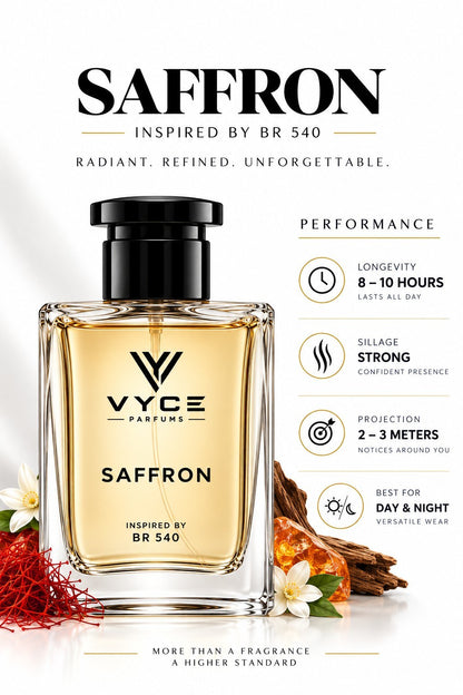 الزعفران | مستوحى من باكارات روج 540 | عطر خالص