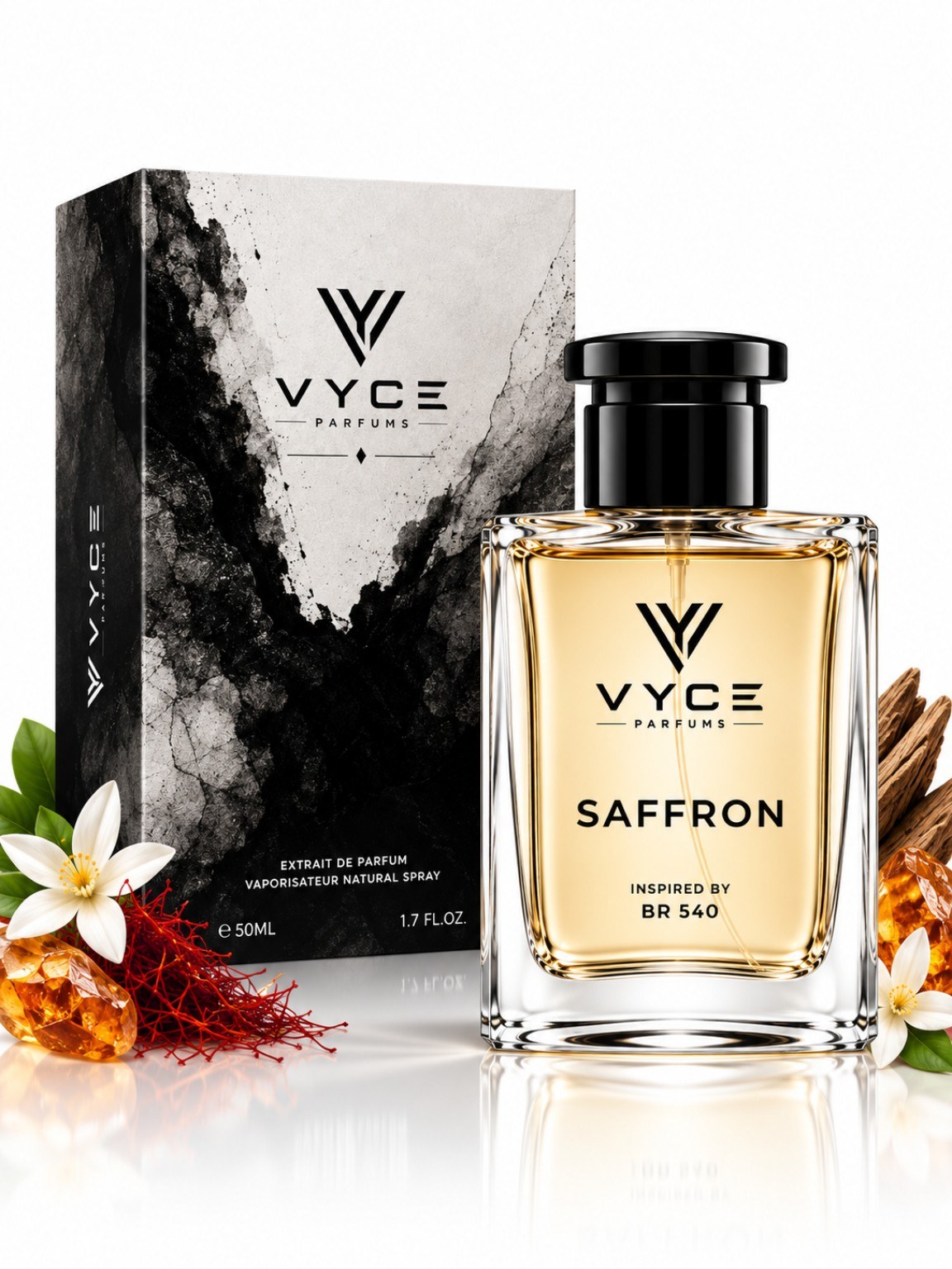 الزعفران | مستوحى من باكارات روج 540 | عطر خالص